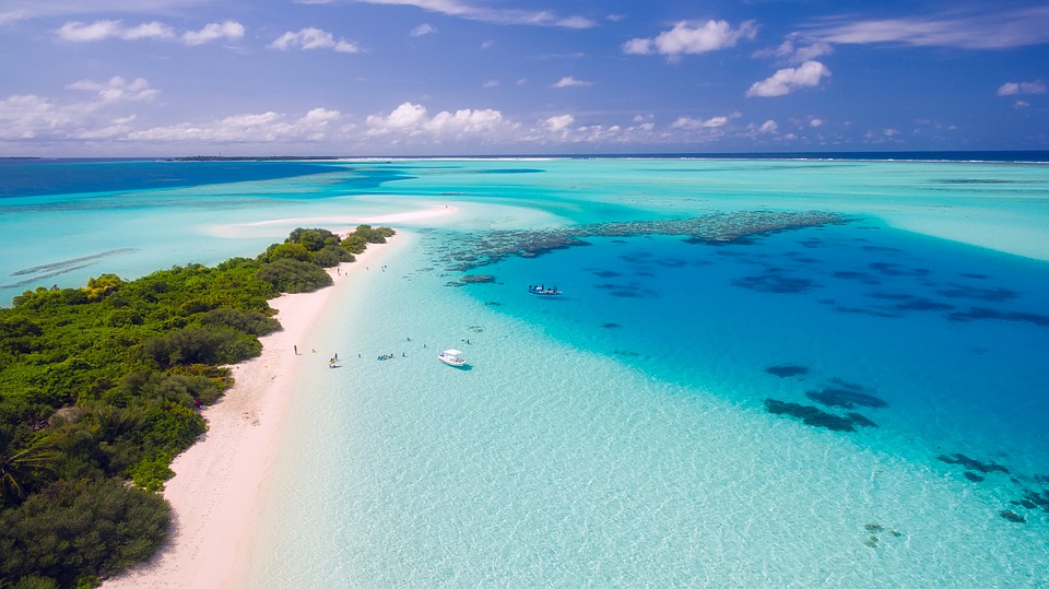 Maldives Drone Beach Photo