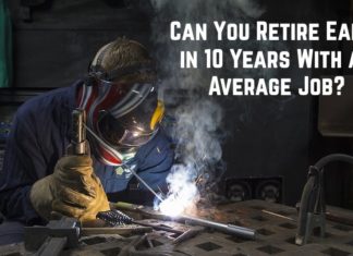 Retiring Early on Average Income in 10 Years