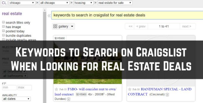 Craigslist Real Estate Deals